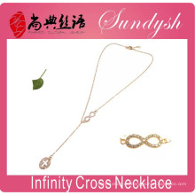 Infinity Necklace Golden Cross Jewelry Necklace Infinity Symbol Collares